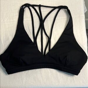Lululemon Black Strappy Back Bra Intimates